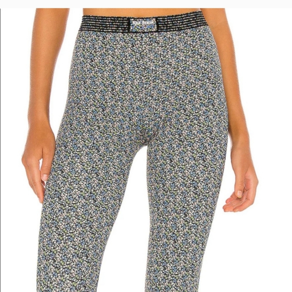 Adam Selman Sport Bonded Active Legging in Micro Floral